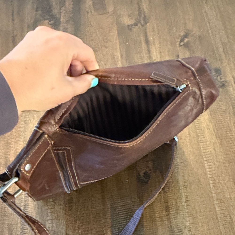Jack George’s Brown Leather Crossbody Messenger Bag -Shoulder Bag - Picture 7 of 11
